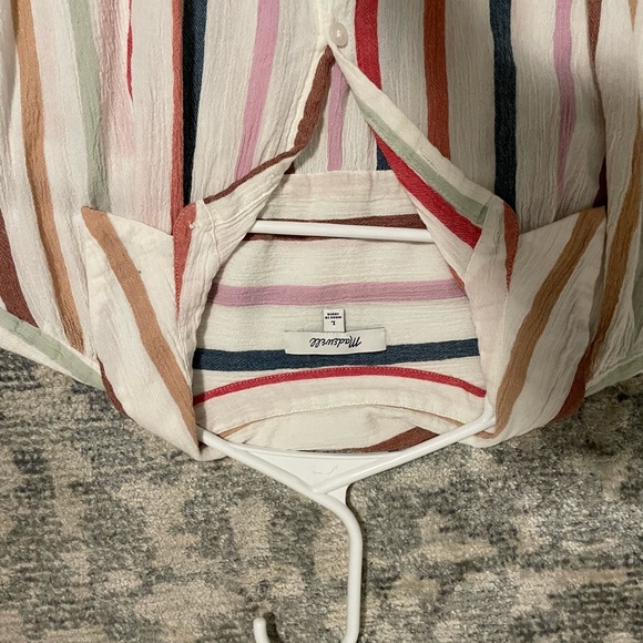 Madewell Stripe Multi-Color Button Down - Picture 2 of 3